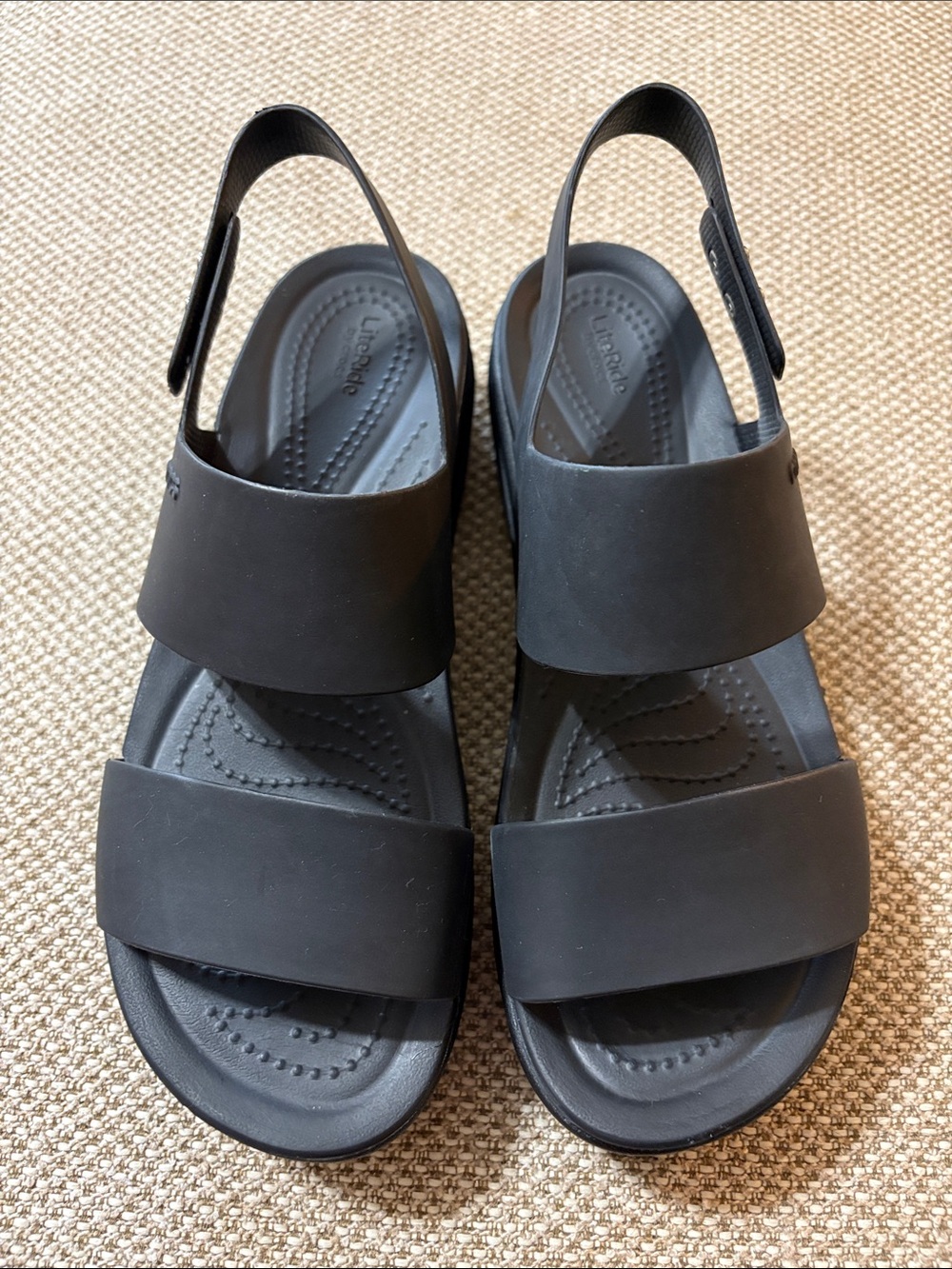 Crocs Women's Brooklyn Low Wedge Sandals LiteRide Footbed - Picture 2 of 7